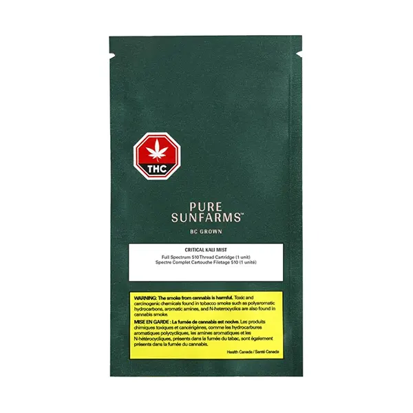 Image for Critical Kali Mist Full Spectrum 510 Thread Cartridge, cannabis 510 cartridges by Pure Sunfarms