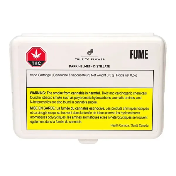 Image for Dark Helmet Distillate 510 Thread Cartridge, cannabis all products by Fume True To Flower