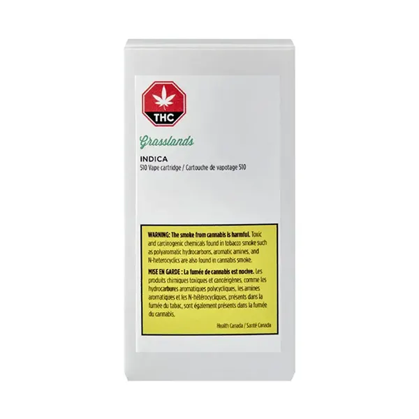 Image for Indica 510 Thread Cartridge, cannabis 510 cartridges by Grasslands