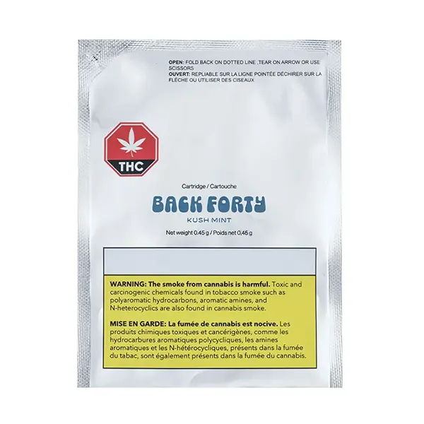 Kush Mint 510 Thread Cartridge (510 Cartridges) by Back Forty