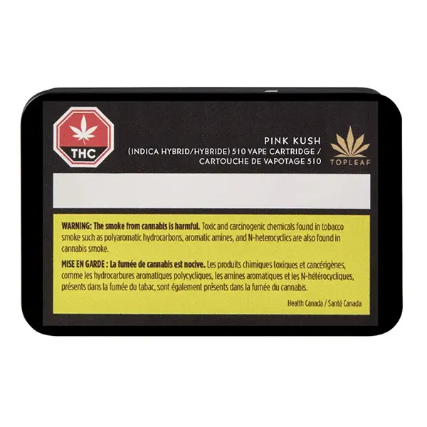 Pink Kush 510 Thread Cartridge (510 Cartridges) by Top Leaf