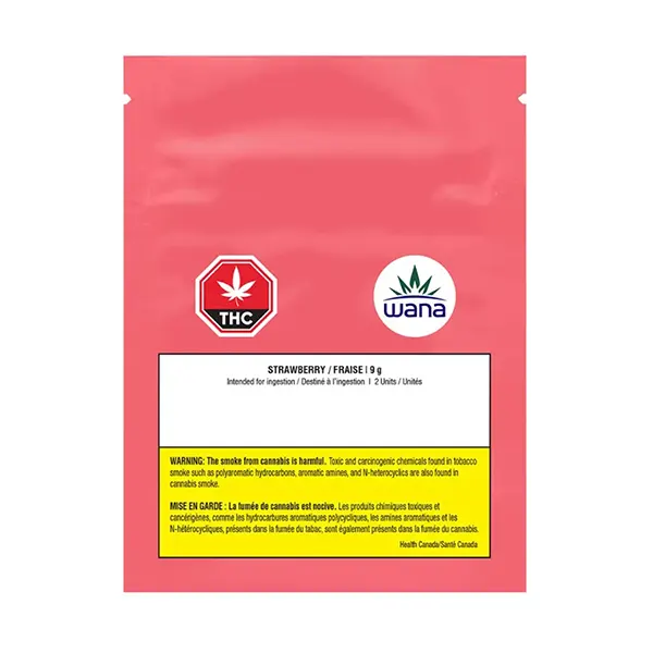 Strawberry 10:1 Sour Soft Chews (Gummies) by Wana