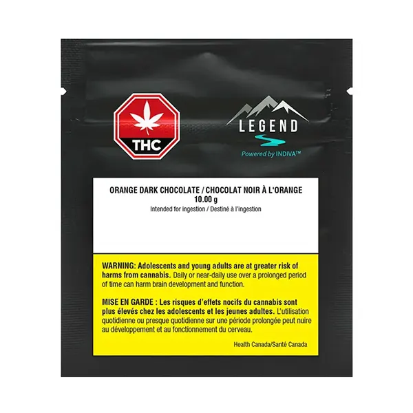 Image for Orange Dark Chocolate, cannabis chocolates by Legend