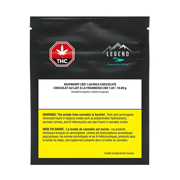 Image for Raspberry Milk Chocolate CBD 1:20, cannabis all categories by Legend
