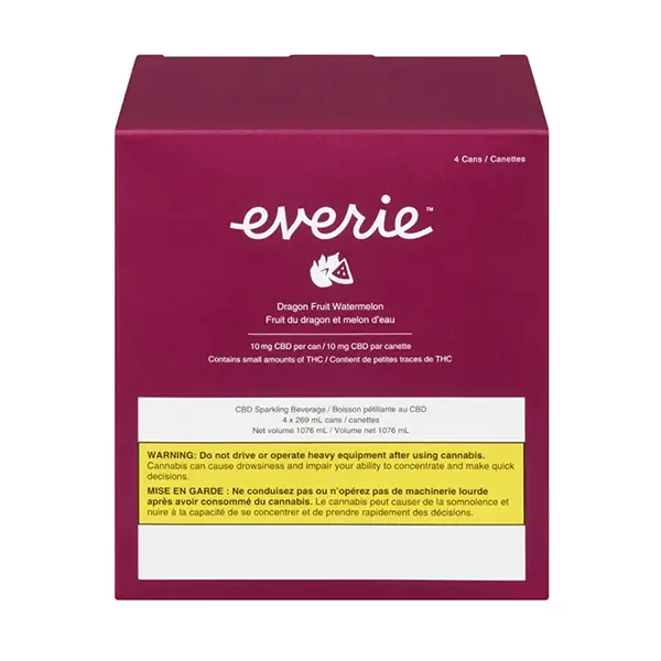 Dragon Fruit Watermelon CBD Sparkling Beverage (Soft Drinks) by Everie