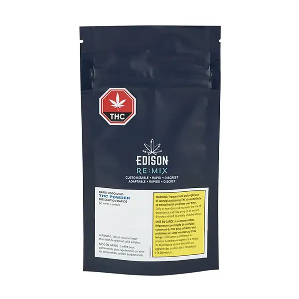 Rapid Dissolvable THC Powder (Beverages) by Edison RE:MIX