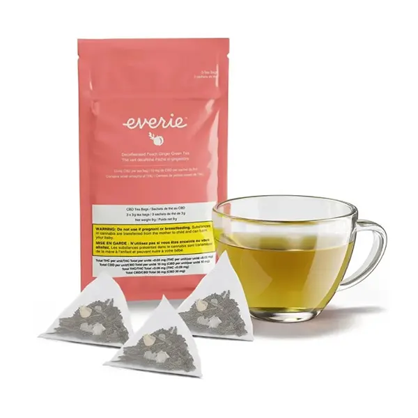 Image for Peach Ginger Green Tea Decaffeinated, cannabis all products by Everie