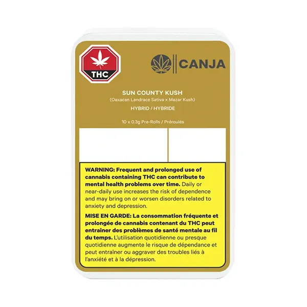 Image for Canja Sun County Kush Pre-Roll, cannabis pre-rolls by Canja