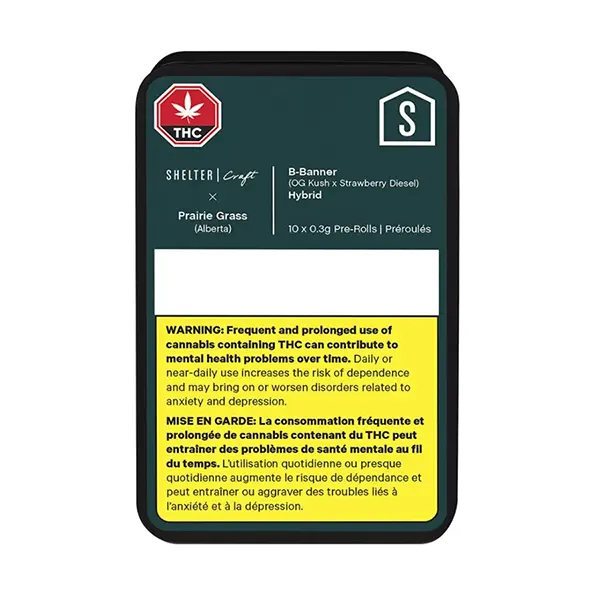 Image for Prairie Grass B-Banner Pre-Roll, cannabis all products by Shelter Craft