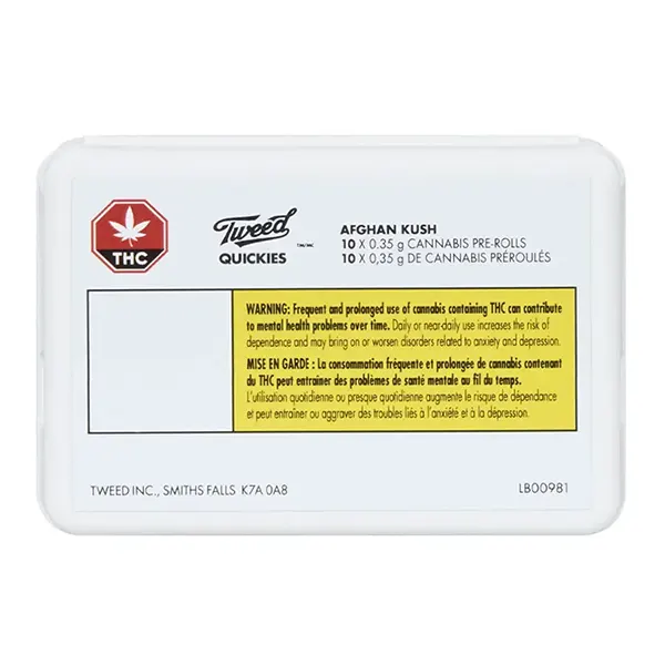 Image for Quickies Afghan Kush Pre-Roll, cannabis pre-rolls by Tweed