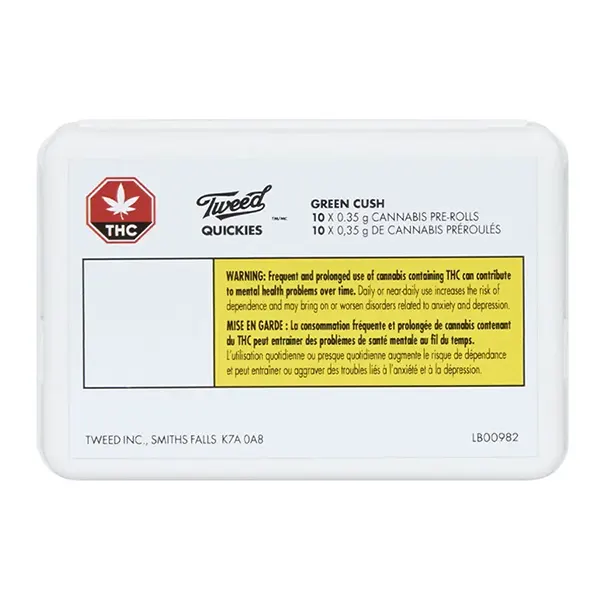 Image for Quickies Green Cush Pre-Roll, cannabis all categories by Tweed