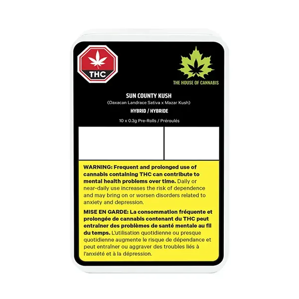 Image for The House of Cannabis Sun County Kush Pre-Roll, cannabis all products by The House Of Cannabis