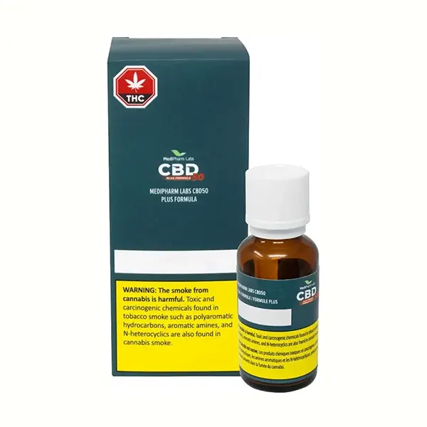 Image for CBD50 Plus Formula Oil, cannabis all extracts by MediPharm Labs
