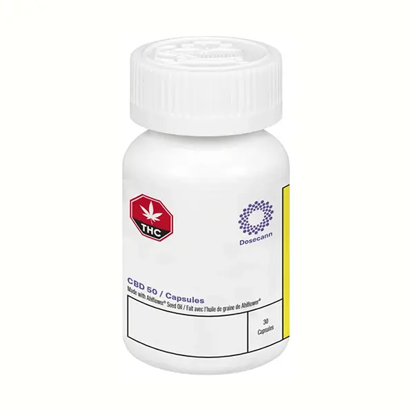 CBD 50 Capsules (Capsules, Gels, Strips) by Dosecann