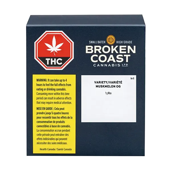 Image for Muskmelon OG Wax, cannabis shatter, wax by Broken Coast