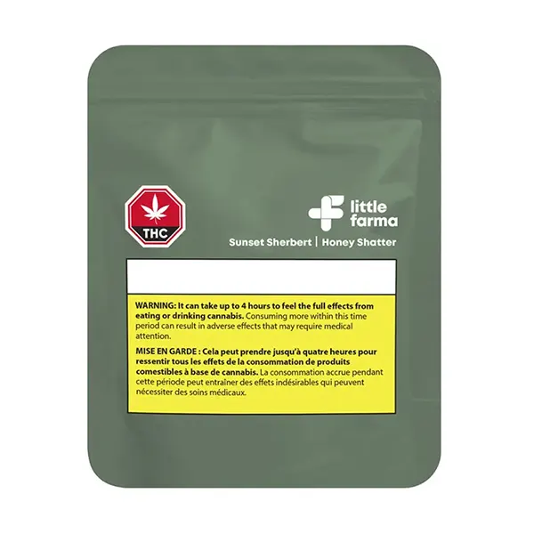 Image for Sunset Sherbert Honey Shatter, cannabis all products by Little Farma