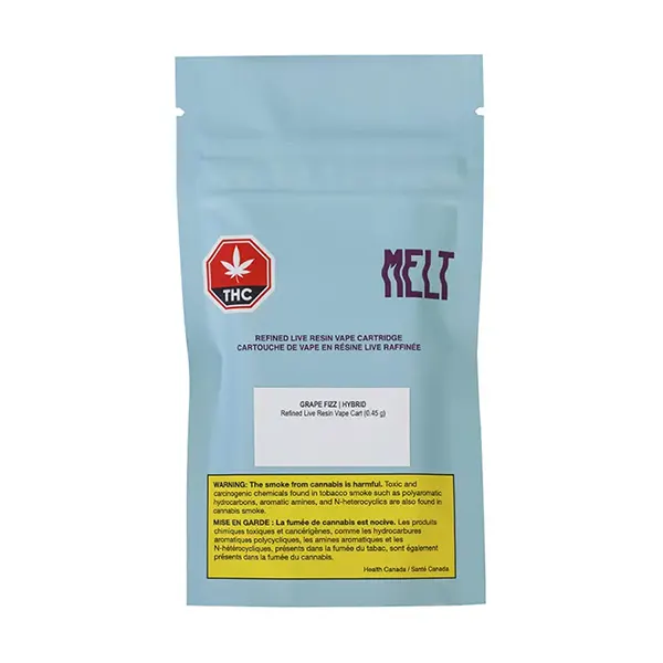 Image for Grape Fizz Refined Live Resin 510 Thread Cartridge, cannabis 510 cartridges by Melt