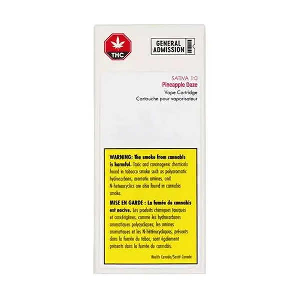 Image for Pineapple Daze 510 Thread Cartridge, cannabis 510 cartridges by General Admission