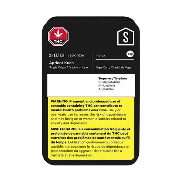 Image for Shelter Apricot Kush Full Spectrum 510 Thread Cartridge, cannabis all products by Shelter Craft