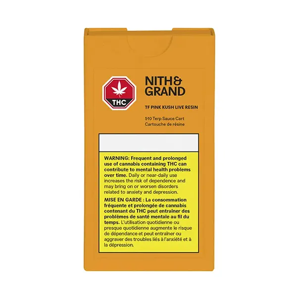 Image for TF Pink Kush Live Resin Sauce 510 Thread Cartridge, cannabis 510 cartridges by Nith & Grand
