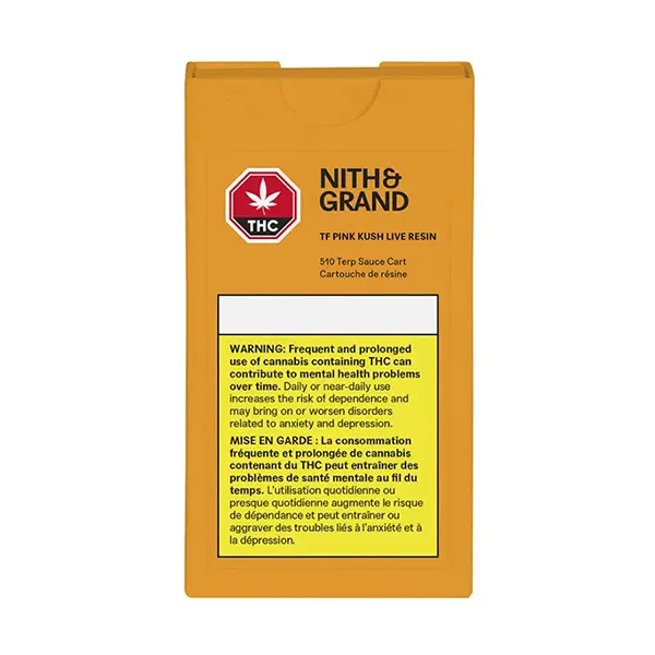Image for TF Pink Kush Live Resin Sauce 510 Thread Cartridge, cannabis all products by Nith & Grand