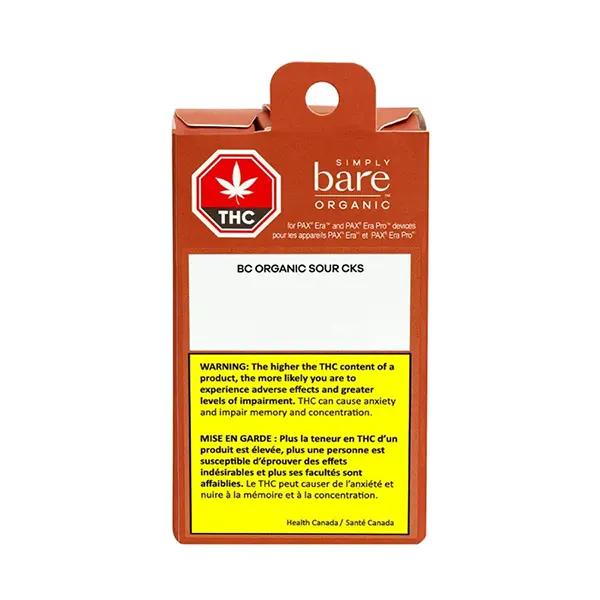 Image for BC Organic Sour CKS PAX Pod, cannabis closed loop pods by Simply Bare
