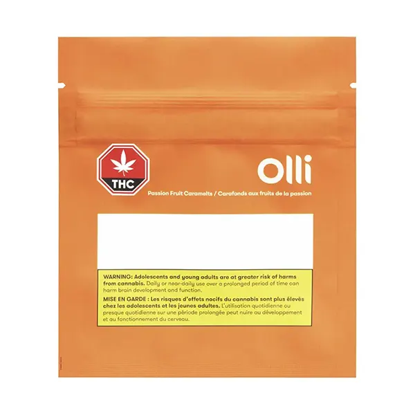 Image for Passion Fruit Caramelts, cannabis soft chews, candy by Olli Brands