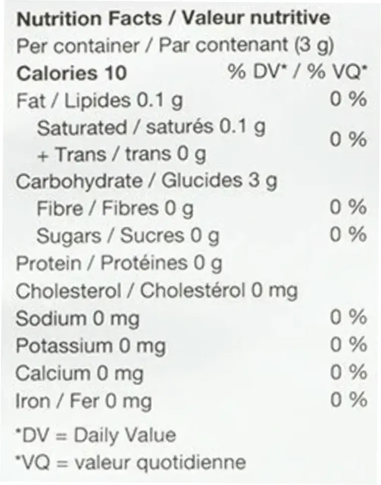 Sour Bunch (Soft Chews, Candy) Nutrition Table