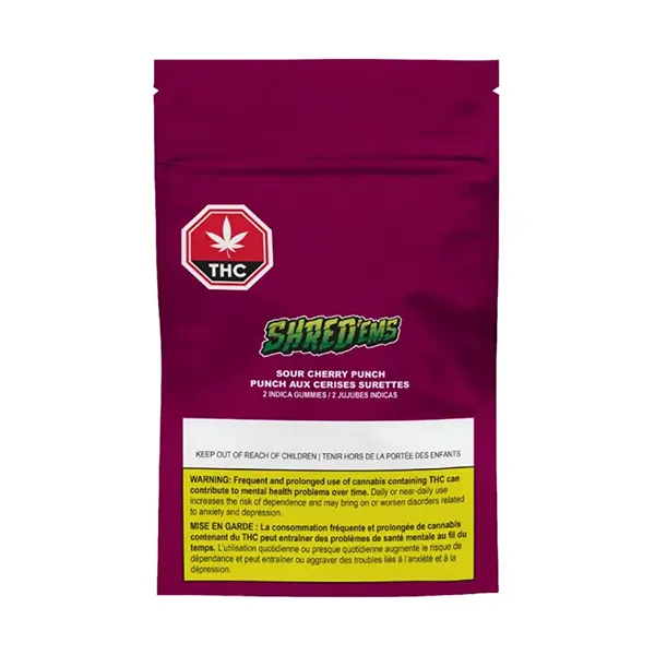 Image for Sour Cherry Punch Soft Chews, cannabis soft chews, candy by Shred
