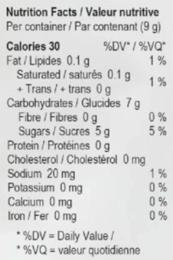 Sour Megamelon Soft Chews (Soft Chews, Candy) Nutrition Table