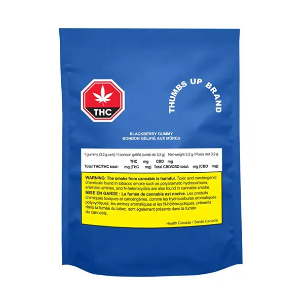 Image for THC Blackberry Soft Chew, cannabis all products by Thumbs Up