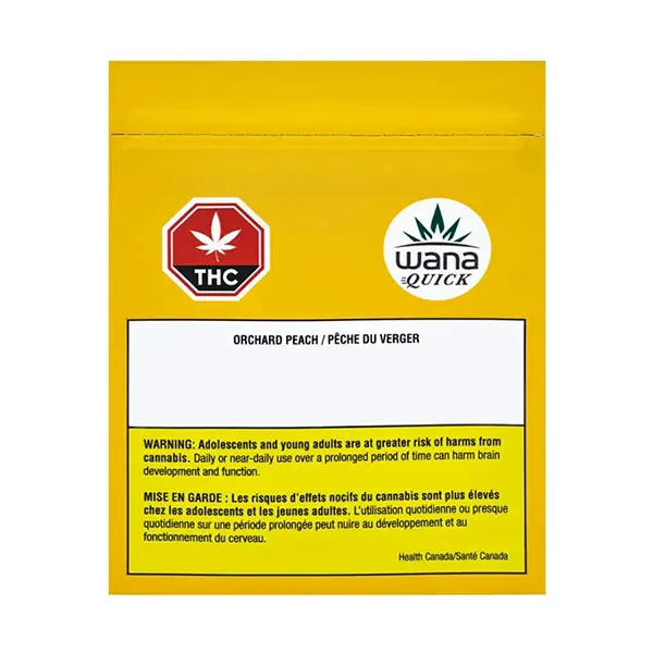 Image for Wana Quick Orchard Peach Sativa Soft Chews, cannabis all products by Wana