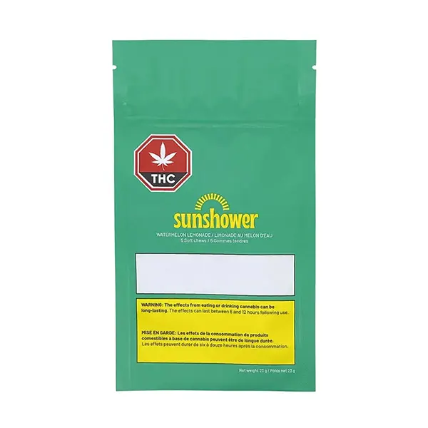 Image for Watermelon Lemonade Soft Chews, cannabis all categories by Sunshower