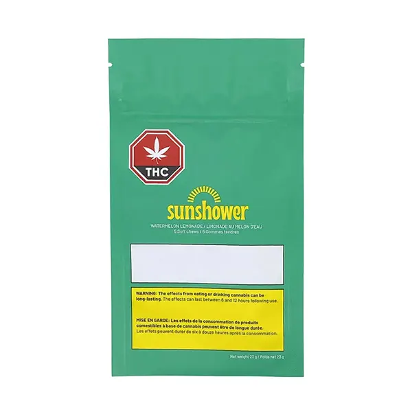 Image for Watermelon Lemonade Soft Chews, cannabis all edibles by Sunshower