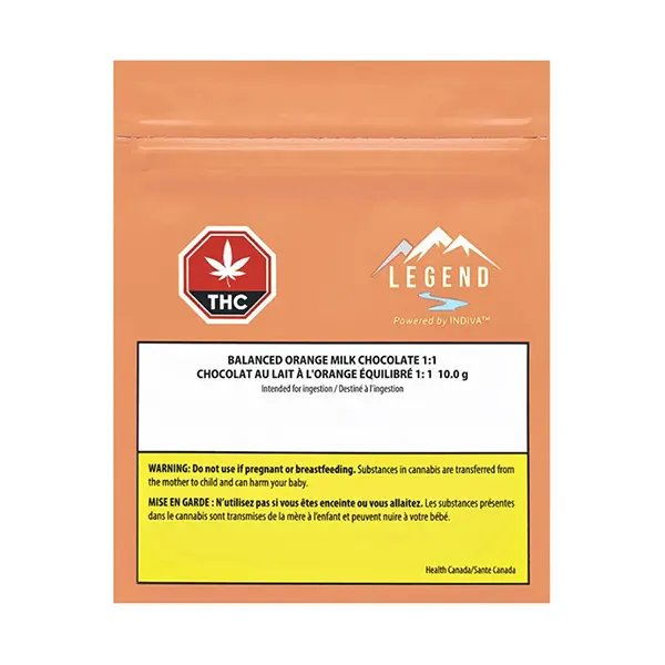 Image for Balanced Orange Milk Chocolate 1:1, cannabis all categories by Legend