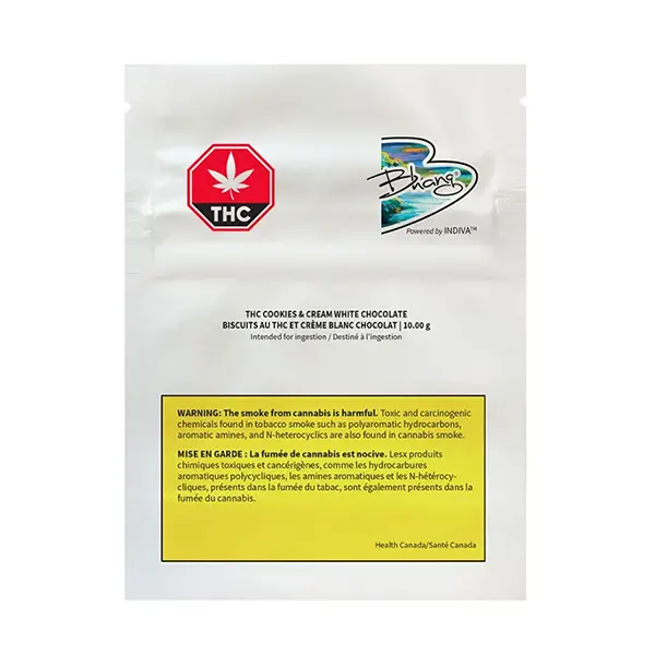 Image for THC Cookies and Cream White Chocolate, cannabis all categories by Bhang