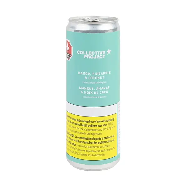 Product image for Mango Pineapple & Coconut Sparkling Juice, Cannabis Edibles by Collective Project