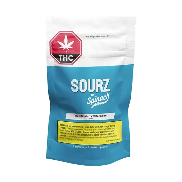SOURZ by Spinach - Blue Raspberry Watermelon Indica (Soft Chews, Candy) by Spinach