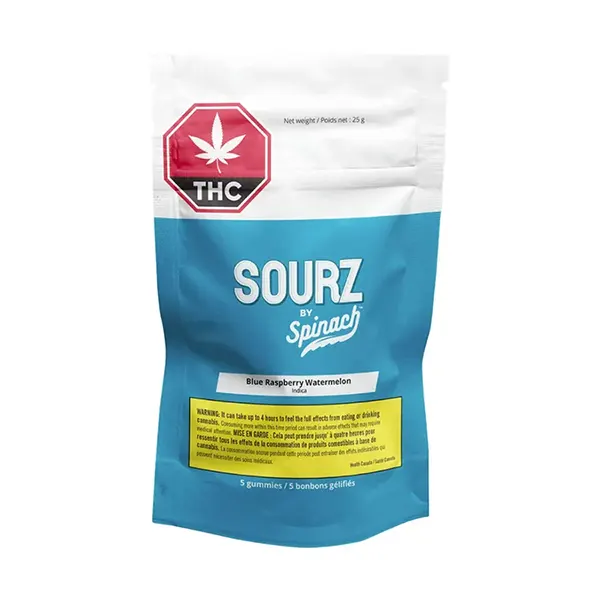 SOURZ by Spinach - Blue Raspberry Watermelon Indica (Gummies) by SOURZ by Spinach