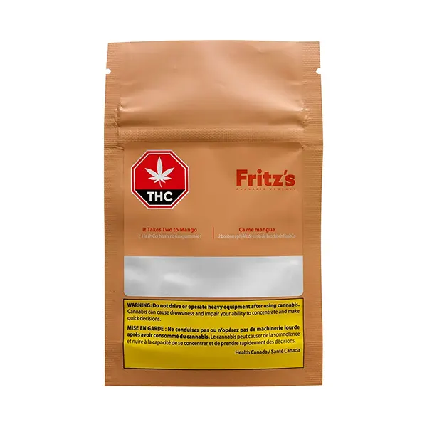 Image for It Takes Two to Mango Hash Rosin Soft Chews, cannabis all edibles by Fritz's Cannabis Company
