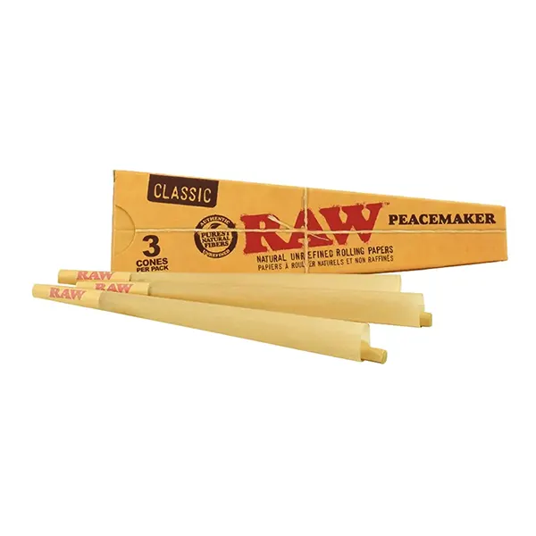 Image for Classic Pre-Rolled Peacemaker Cones, cannabis papers, trays, cones by Raw