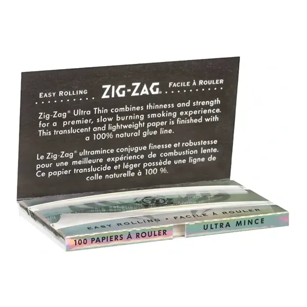 Slow Burning Ultra Thin Rolling Papers (Rolling Papers, Cones) by Zig Zag