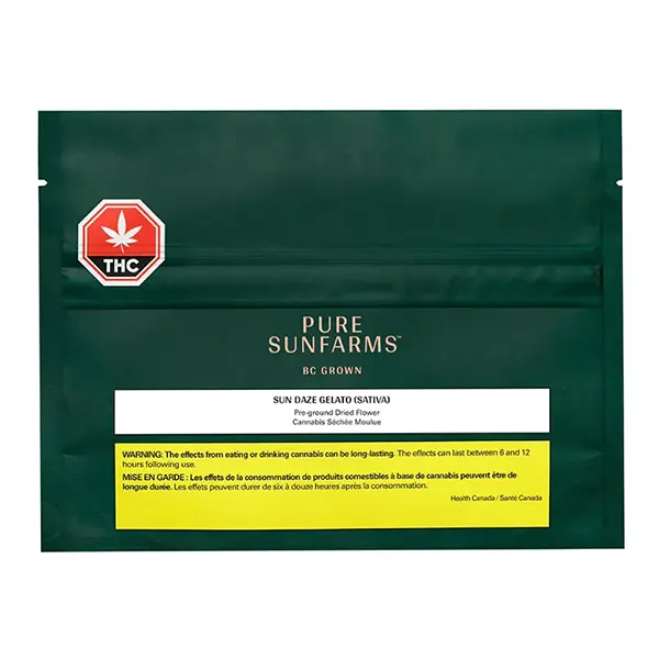 Image for Sun Daze Gelato Pre-Ground Flower, cannabis all products by Pure Sunfarms