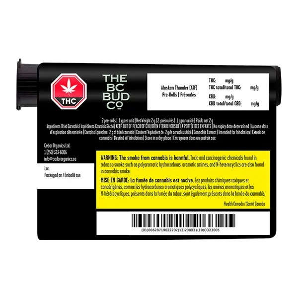 Image for Alaskan Thunder F (ATF) Pre-Roll, cannabis all categories by The BC Bud Co.