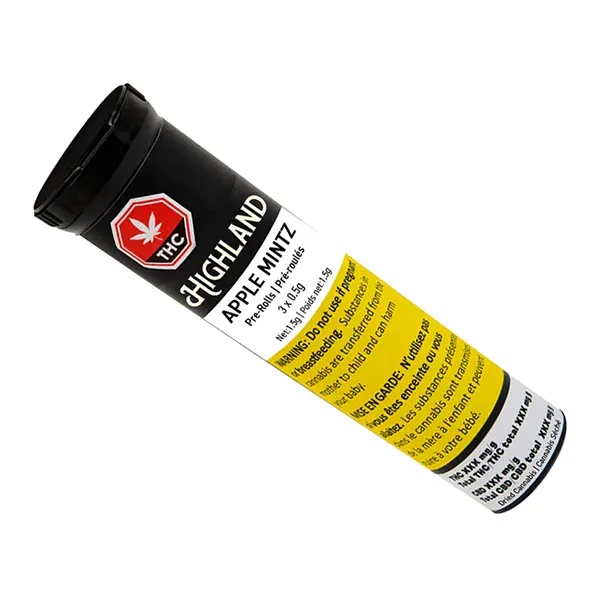 Image for Apple Mintz Pre-Roll, cannabis dried flower by Highland Grow