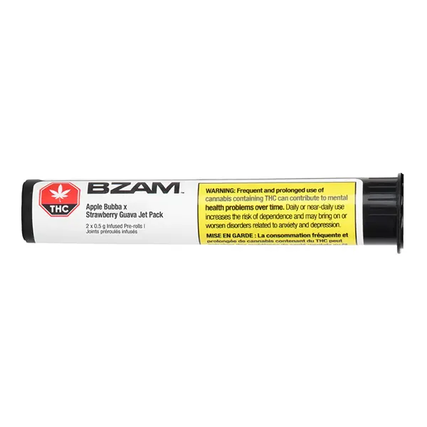 Apple Bubba x Strawberry Guava Jet Pack Infused Pre-Roll (Pre-Rolls) by BZAM