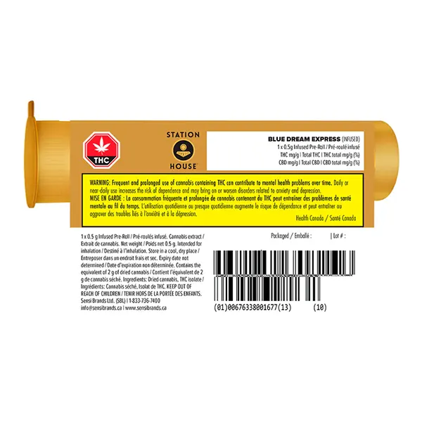 Image for Blue Dream Express Infused Pre-Roll, cannabis all products by Station House