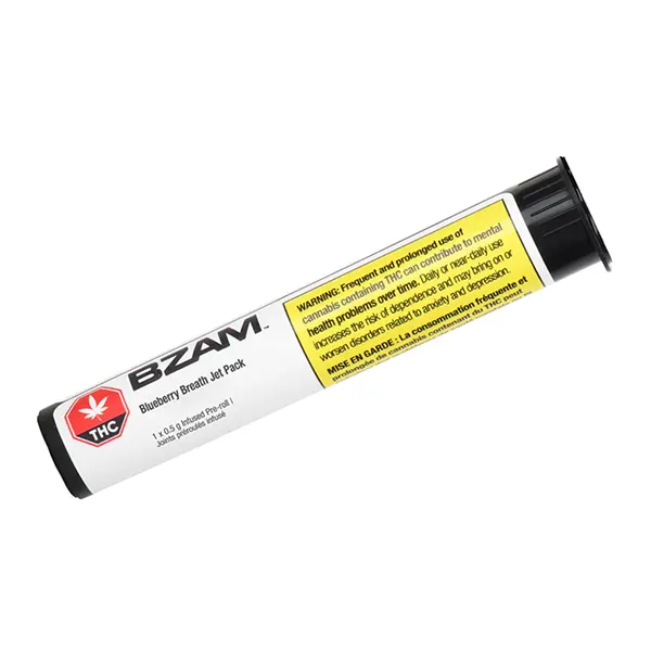 Blueberry Breath Jet Pack Infused Pre-Roll (Pre-Rolls) by BZAM