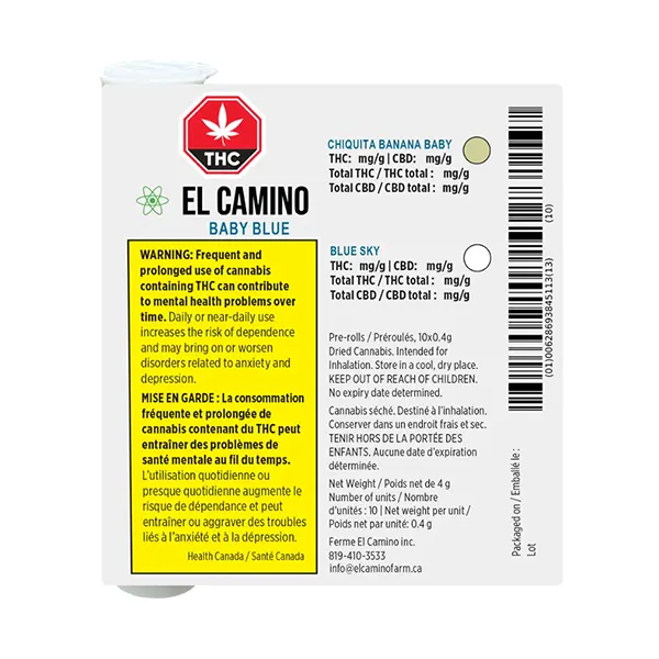 Image for Baby Blue Pre-Roll, cannabis all products by El Camino