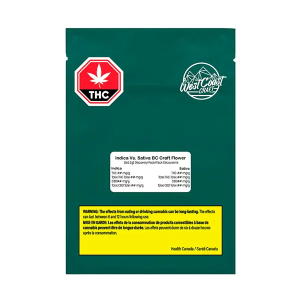 Image for BC Craft Indica Vs. Sativa Discovery Pack, cannabis dried flower by West Coast Craft